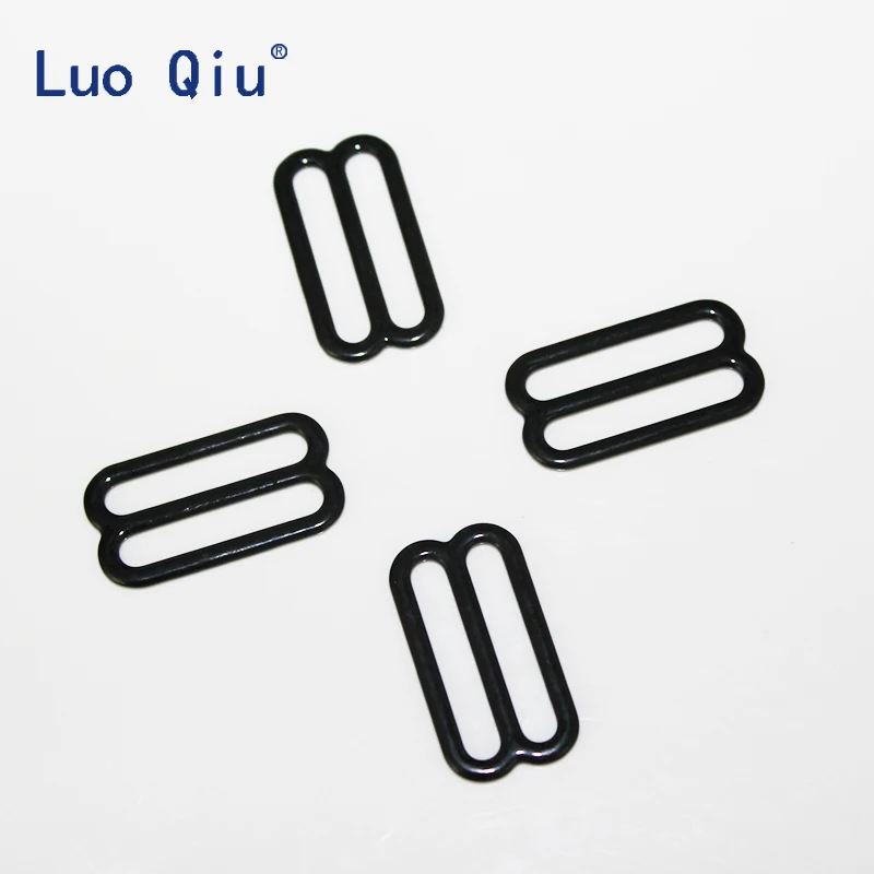 Черный бюстгальтер Luo Qiu (100 шт./лот) с регулируемыми застежками 25 мм 8