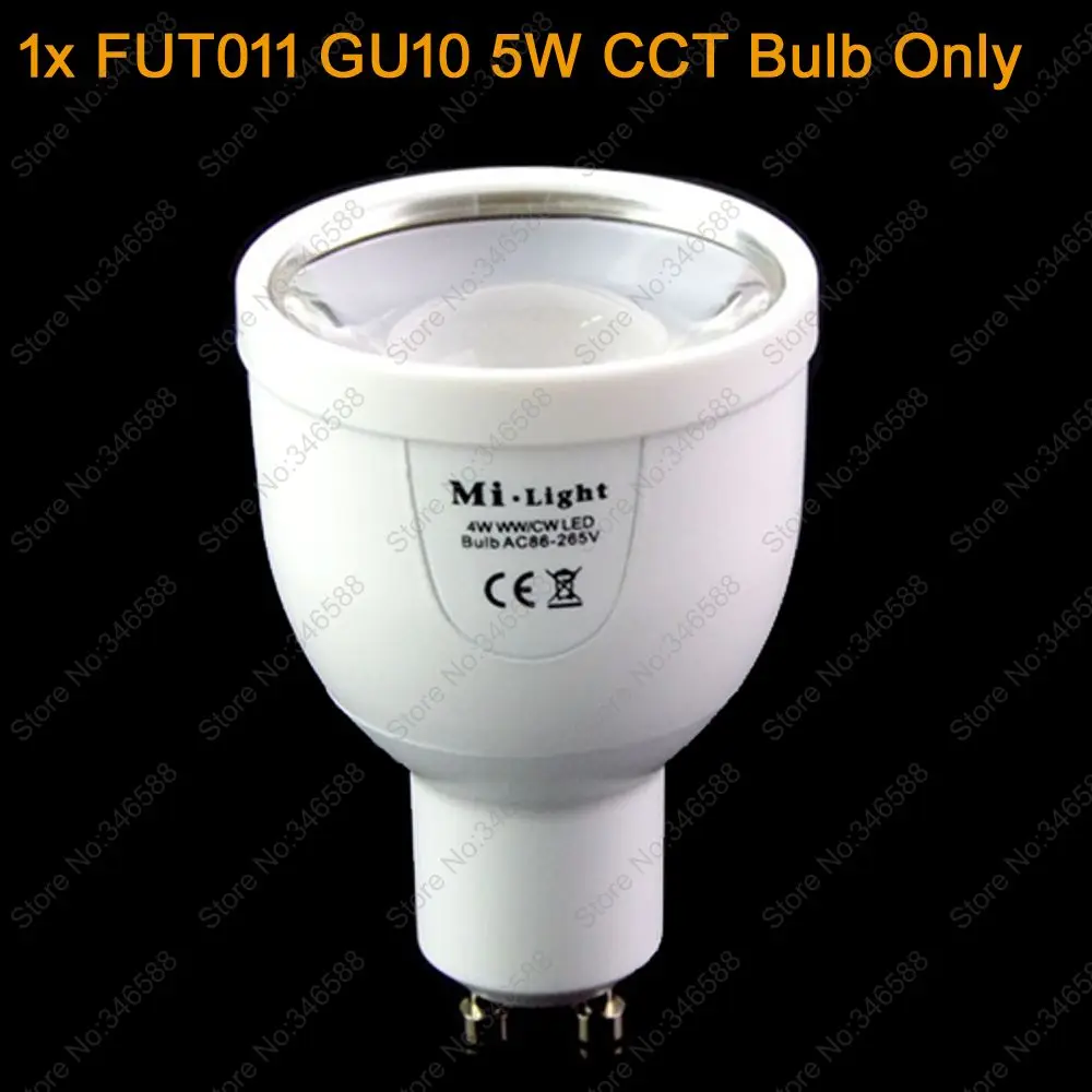 GU10 5 Вт E27 6 9 Mi. light регулируемая цветовая температура двойная белая CW/WW CCT