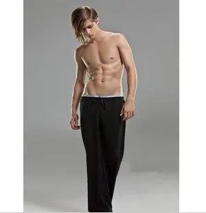 Customize Plus Size / Black Men's Pants / Drawstring waist