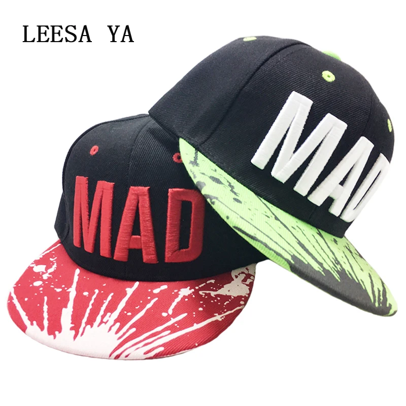 2017 Embroidery Cap MAD Trend Hat Snapback Bone Children Embroidery MAD