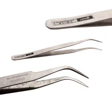 New Style Eyelash Extension Nipper Anti Acid Steel Tweezers Removal Acne Blackhead Tweezers Curved Straight Nail Tools