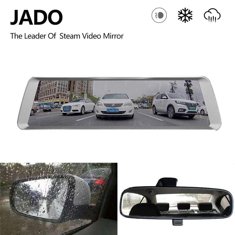 JADO D800 Автомобильный видеорегистратор поток зеркало заднего вида камера LDWS gps трек 10 ips сенсорный экран Full HD 1080P Автомобильный видеорегистратор регистратор видеорегистратор