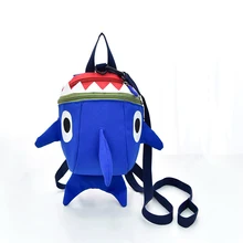 Милый рюкзак-Акула для детей, маленький мультяшный рюкзак, детская школьная сумка