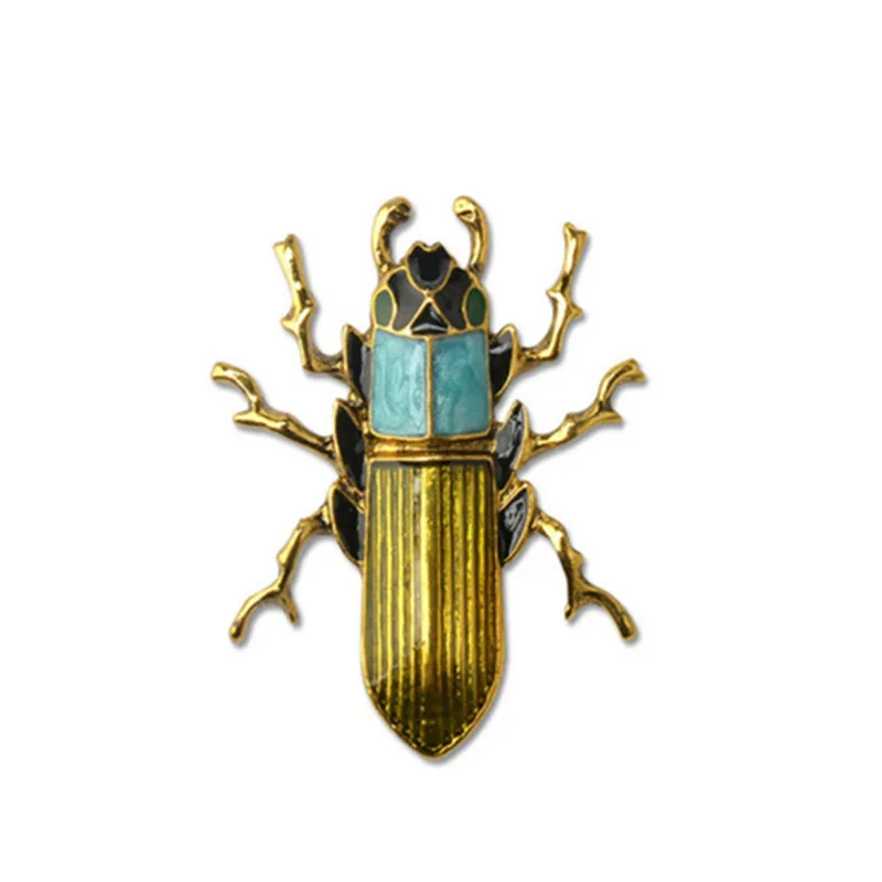 6 Стиль Милая пчела, Жук Броши с насекомыми эмалированная булавка ювелирные изделия для женщин костюм шапки клипсы корсажи бренд Bijoux бижутерия брошь - Окраска металла: X009G210
