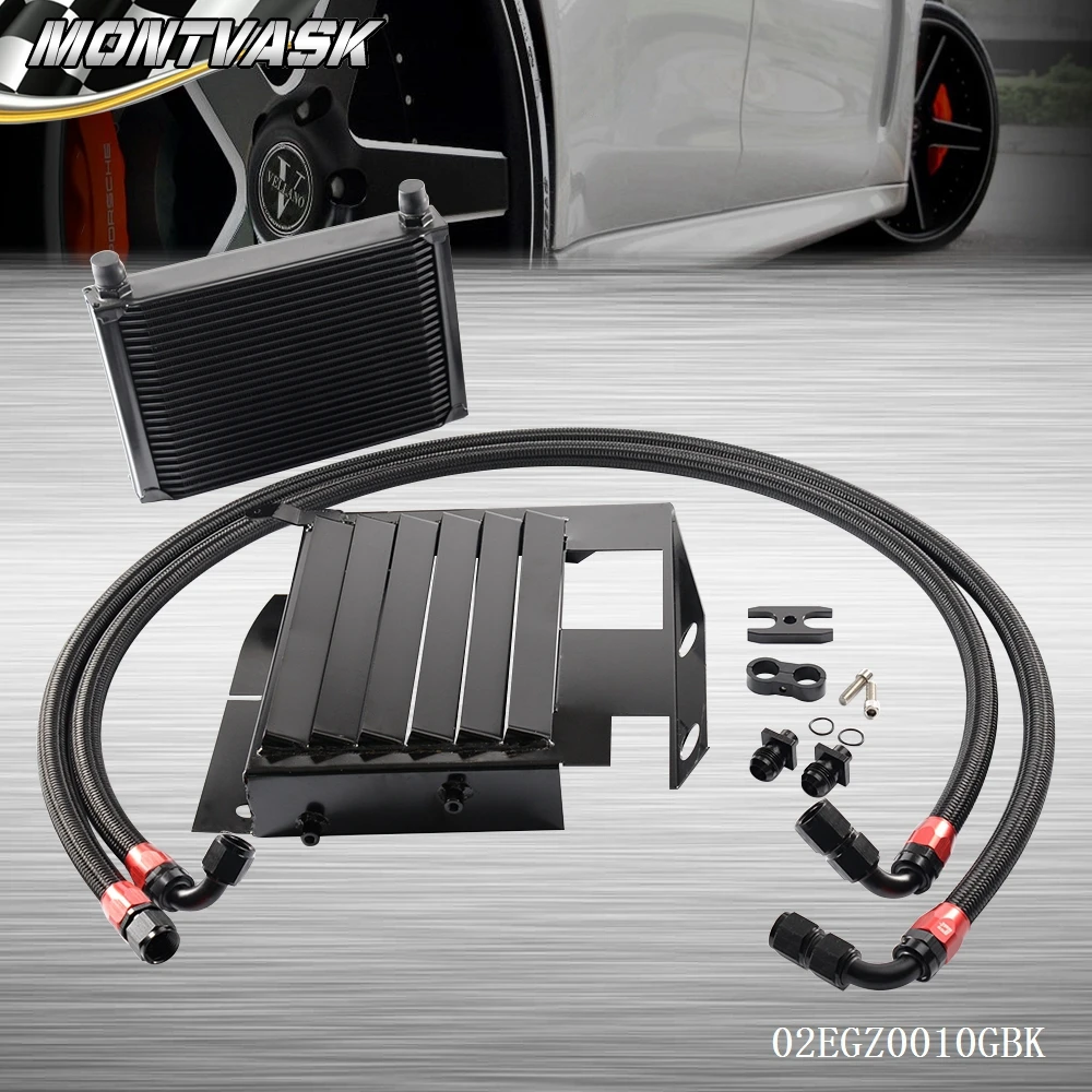 25 ROW BOLT ON OIL COOLER KIT UPGRADE FOR BMW 3 SERIES 335I E90 E92 N54 BLACK Car & Truck Oil