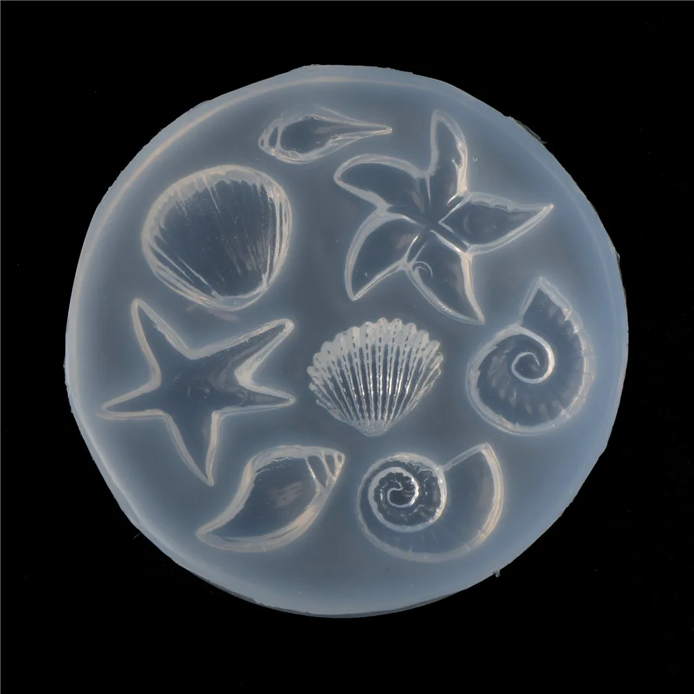 Sea Shell Dolphin Conch Fondant Silicone Mold Cake Decoration Pendant Resin Jewelry Making Moulds
