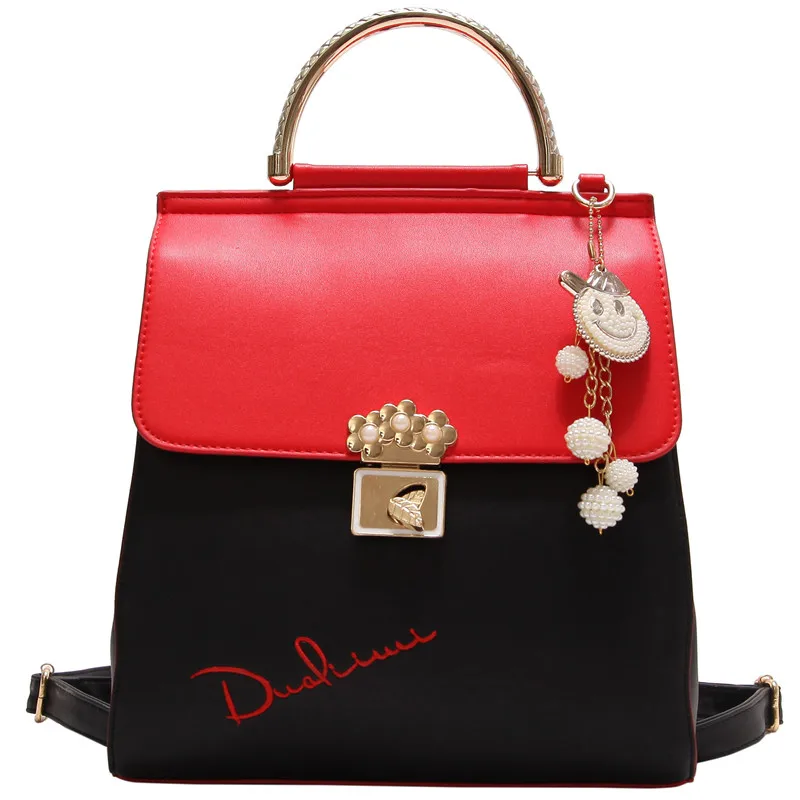 

New Arrival Madonno Brand Women Fashion Small Letter Softback Zipper Shoulder Strap Backpack TBG020