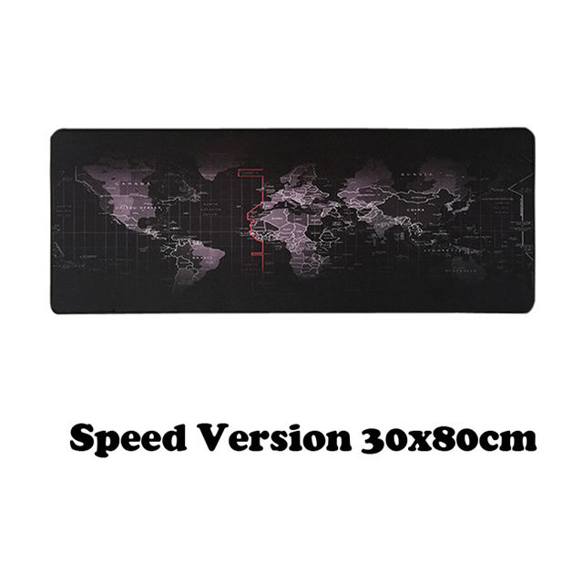 World Map Gaming Mouse Pad 30x80cm 40x90cm Locking Edge Keyboard Mice Desk Mat Large Gaming Mousepad Gamer for CSGO LOL Dota2