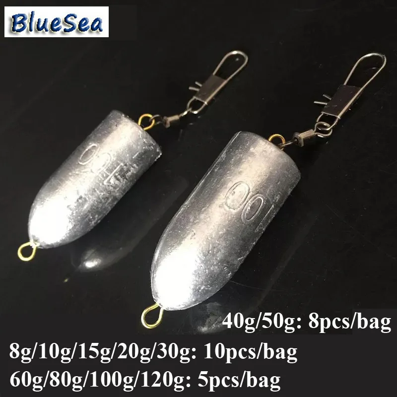 Egg Sinkers Bullet Fishing Weights Oval Shaped With Plastic Core Slip Sinkers For Catfish Fishing Casting Saltwater And Freshwater 1 5oz To 2oz