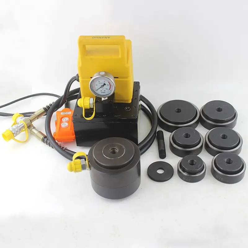

30 Ton Electric Hydraulic Metal Sheet Hole Punching Tools Hole Making Tools Hole Digger Punch Driver 63-114mm