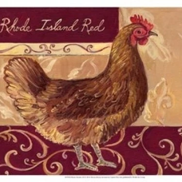 Rustic Roosters III Poster Print by Theresa Kasun (19 x 13)