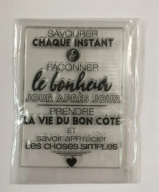 Французский прозрачный значок для DIY печать для скрапбукинга изготовление карт C289