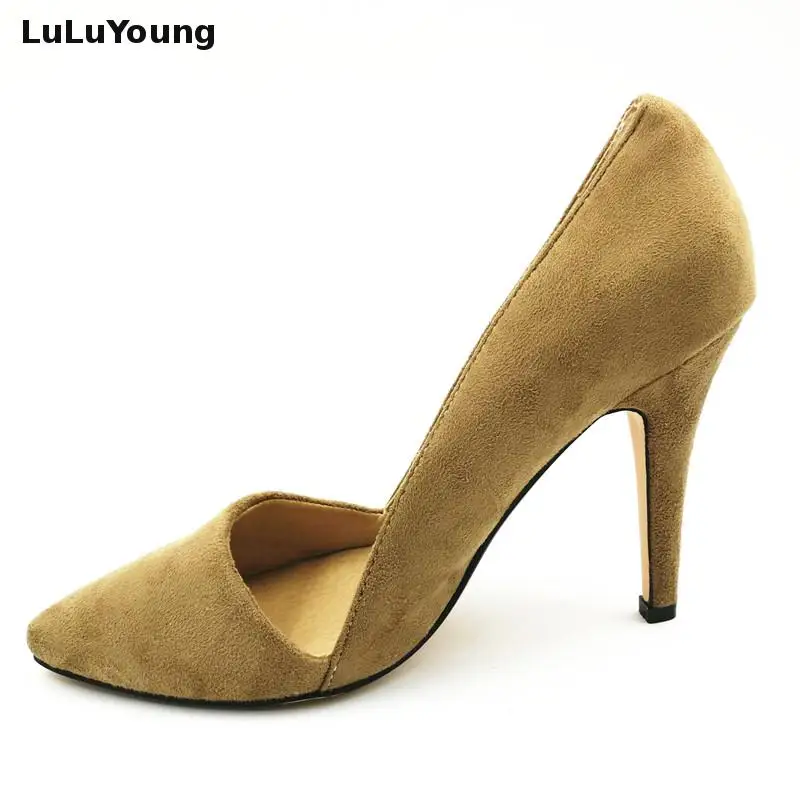 

2018 Women High Heel Shoes Pumps Point Toe Heel Party Shoes Dress Shoe