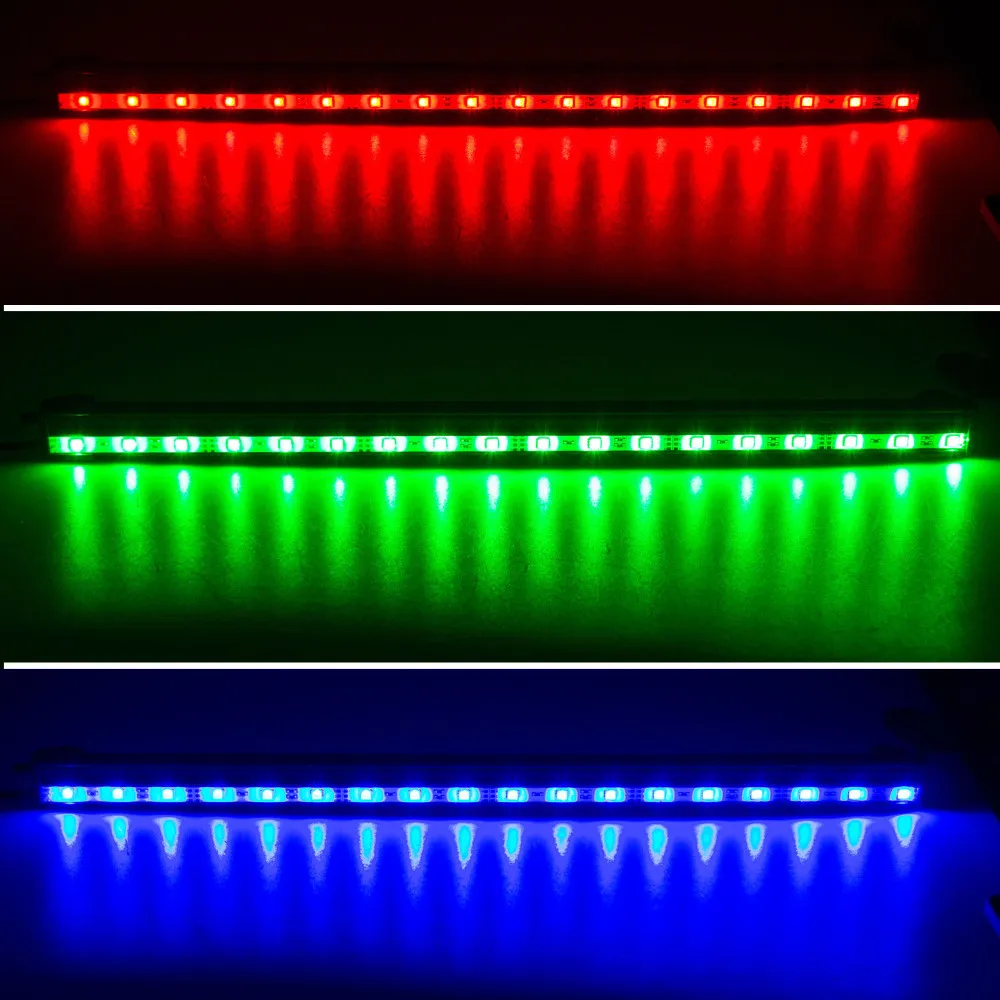 SMD 5050 18 светодиодный s 6 W 46 CM RGB цветной светодиодный аквариум Растения светодиоды для аквариума подводный свет пузырьковый светодиодный свет дистанционного управления 16 цветов