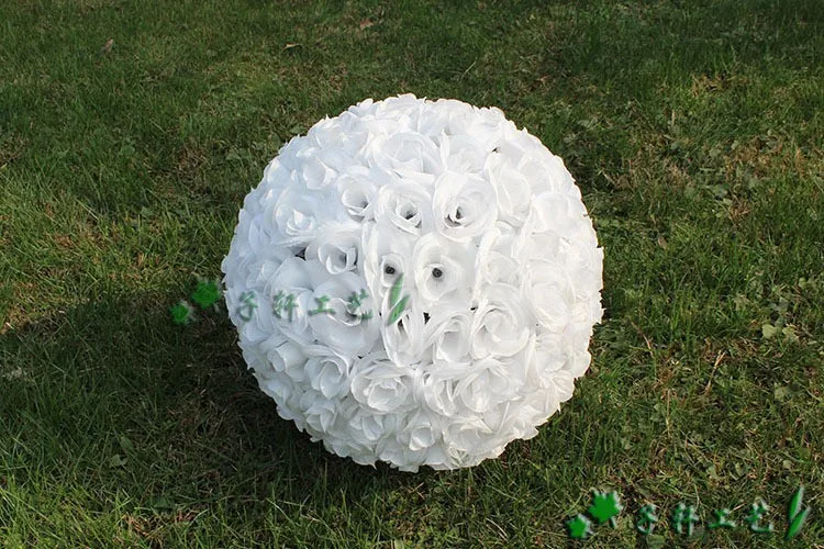 

30cm Artificial Silk Flower Rose Balls Wedding Centerpiece Pomander Bouquet Party Decorations