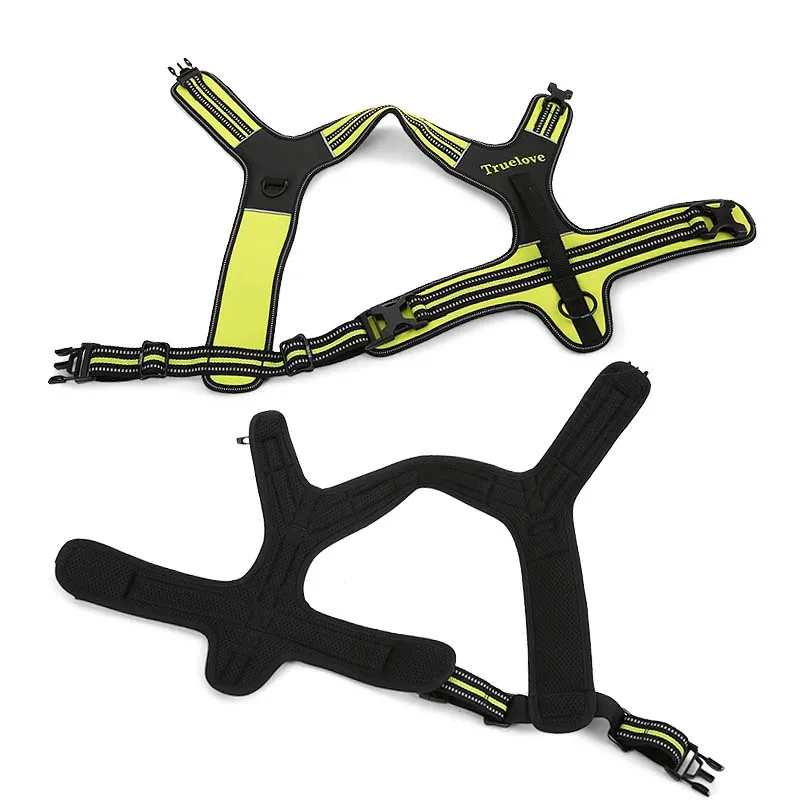 Online Truelove Sport Nylon reflectante sin tirar arnés de perro al aire libre aventura mascota Chaleco con mango xs a xl 5 colores en stock fábrica