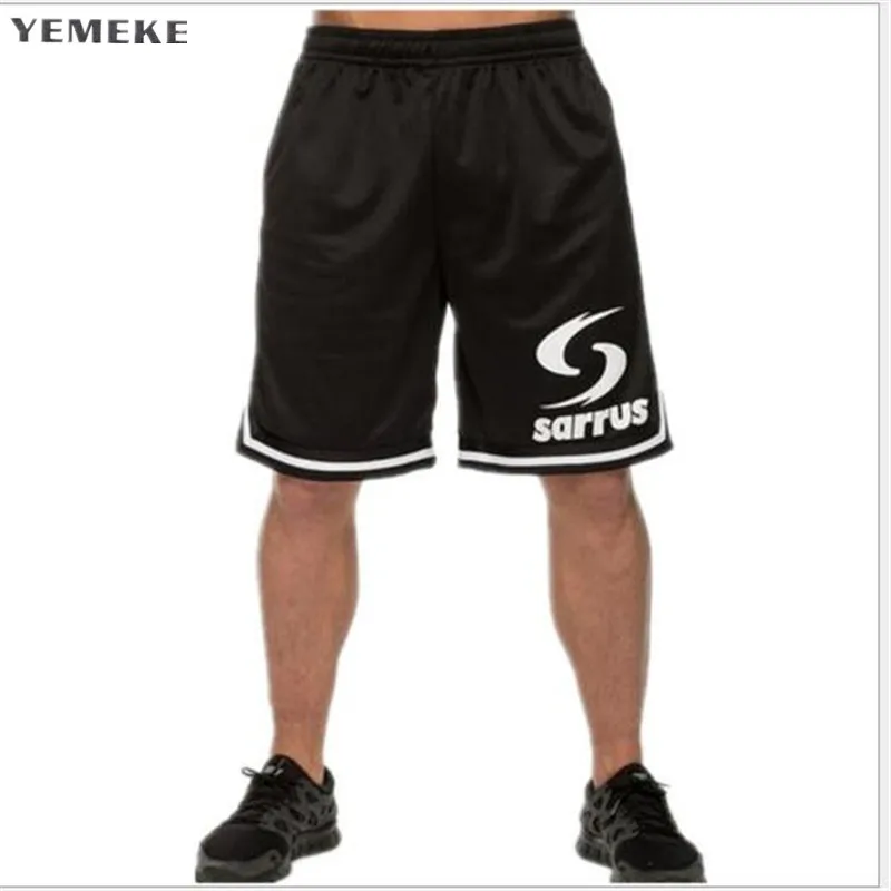 YEMEKE мужской моды Шорты длина фитнес-упражнения для отдыха мужская Красный Черный Шорты