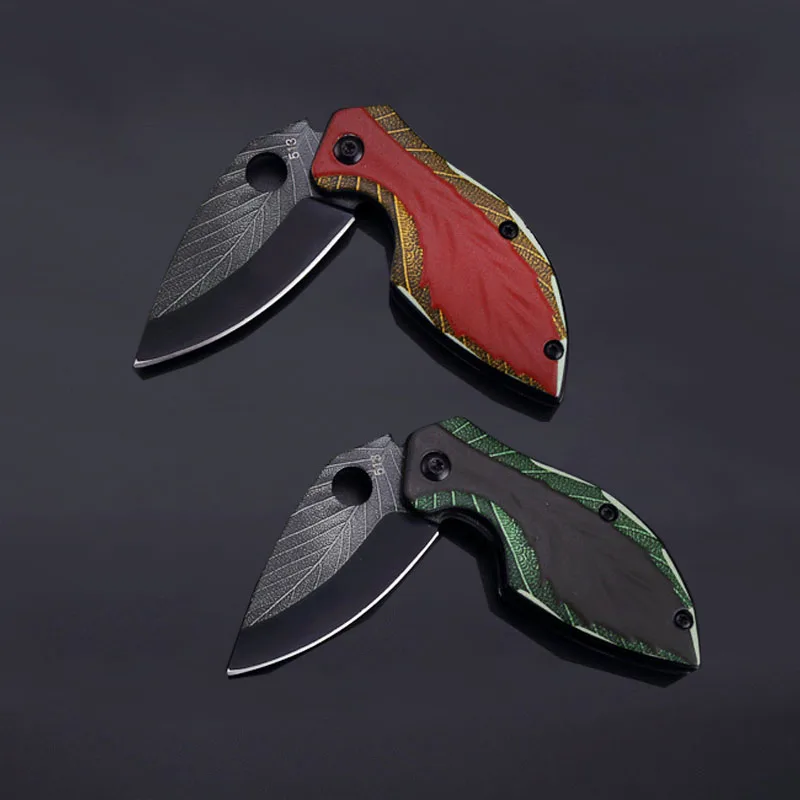 440ステンレス鋼折りたたみ葉ナイフ多機能ナイフ屋外キャンプ切削工具3d印刷技術ドロップシッピング Self Defense Supplies Aliexpress