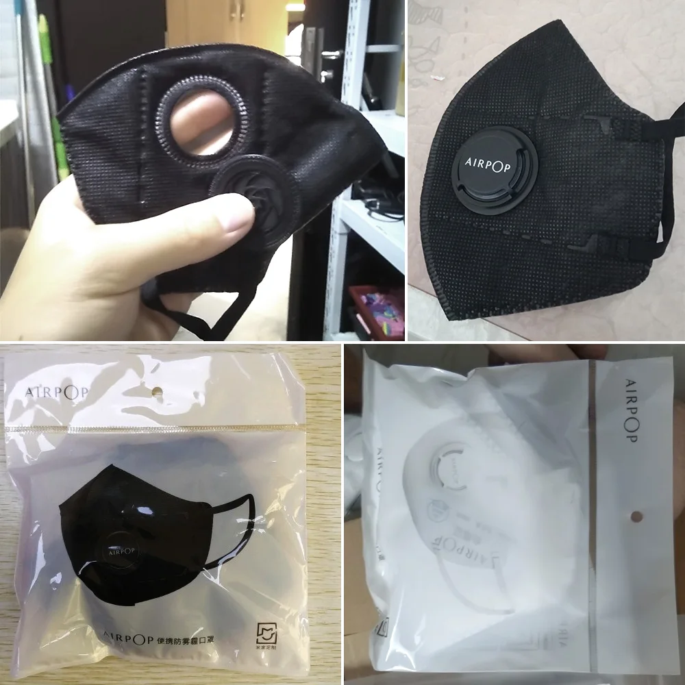 2 шт./лот, Xiaomi Mask Mijia Airpop, портативная, PM2.5, анти-Дымчатая маска, регулируемая, для ушей, удобная, для Xiomi Masks, умный дом