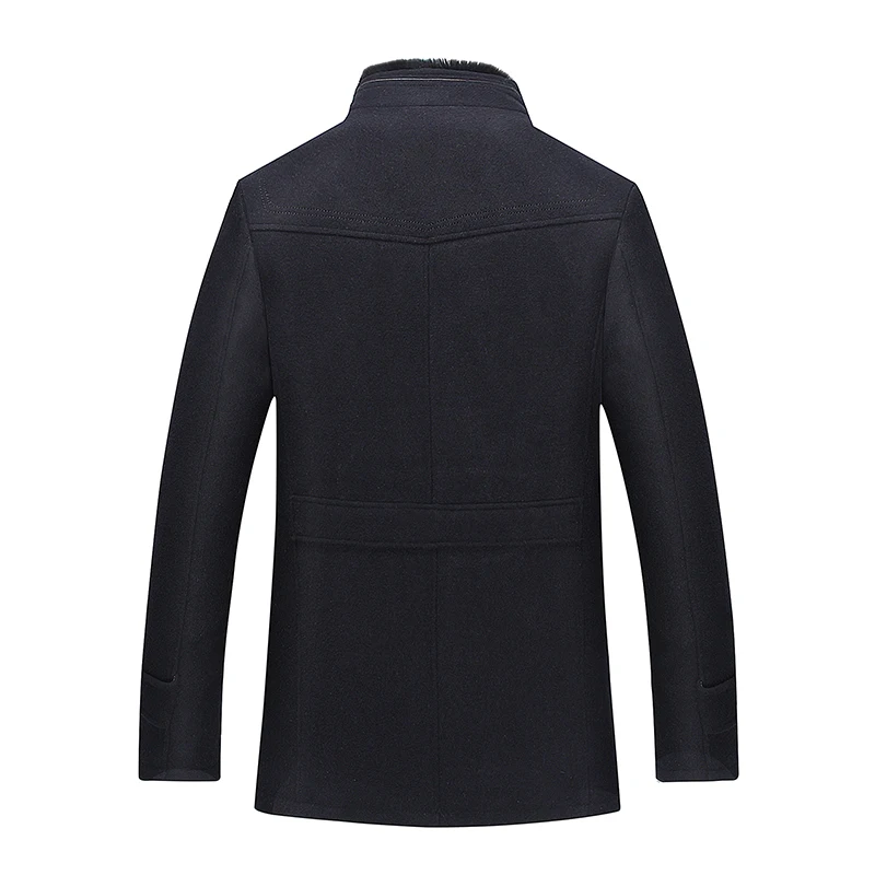 2019 новая стильная зимняя куртка высокого качества Мужская мода утепленный Тренч мужское повседневное Пальто классическое деловое Мужское