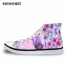 

FORUDESIGNS Hot Rock Band Guns N Roses Printed Women Casual Vulcanized Shoes Fashion Female High Top Ladies Lace-up Canvas Shoes