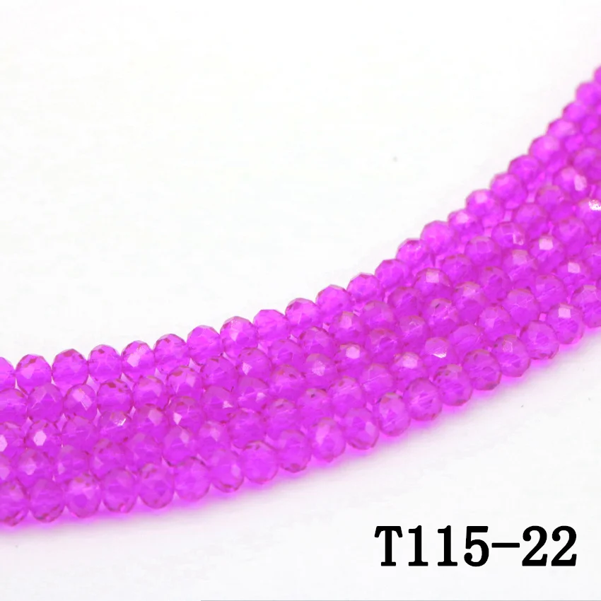 23 Rose red natural crystal beads (2)