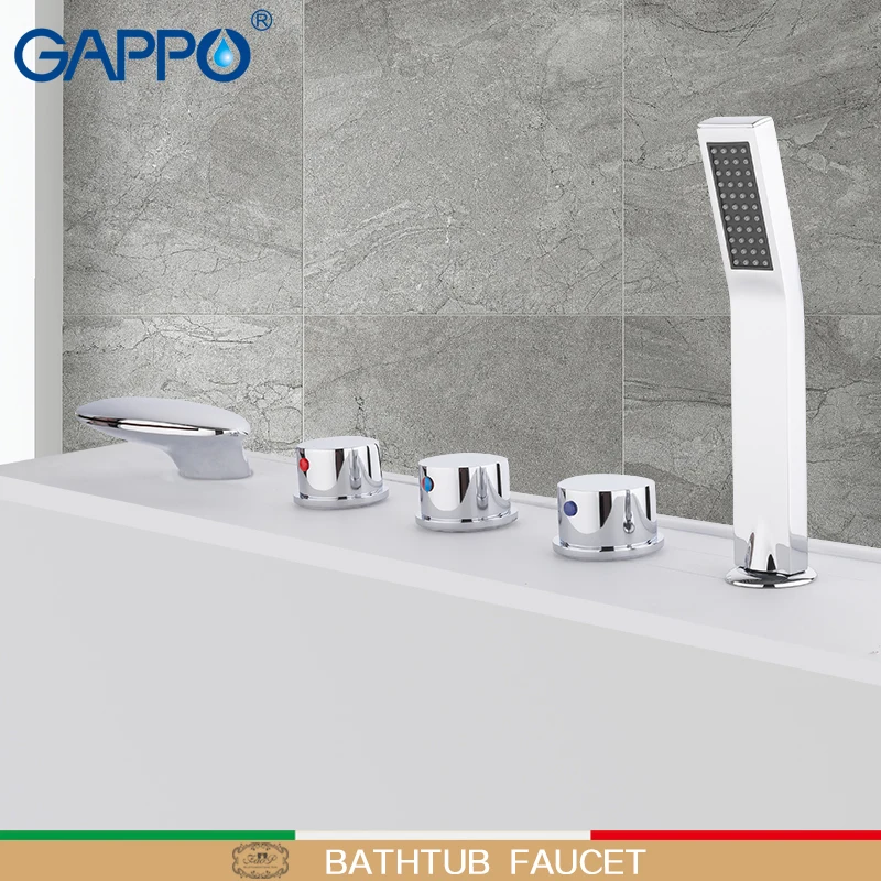 

GAPPO bathtub faucets waterfall bath faucet rain shower faucet mixer hand shower bath shower faucet set robinet baignoire