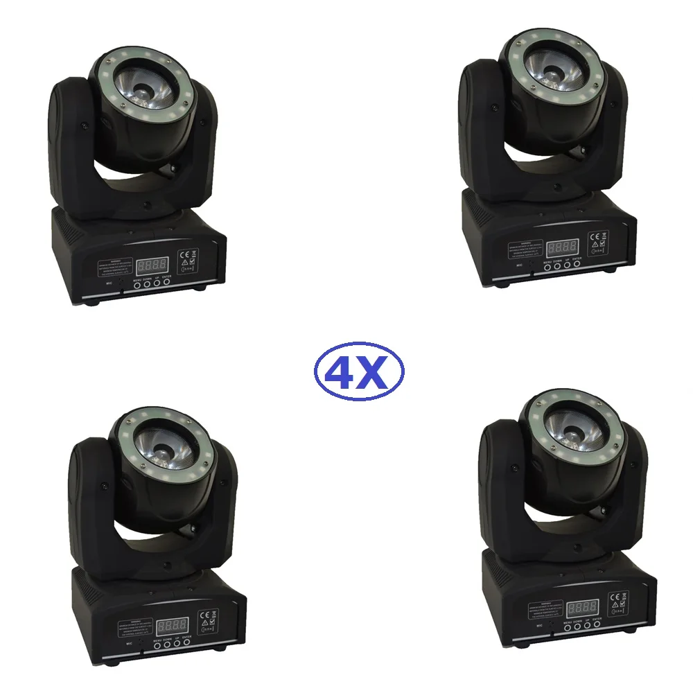 

4XLot Fast Shipping Portable Newest Moving Head Stage Light High Quality 40W Mini LED Moving Head Beam Lights With 16/21 DMX Chs