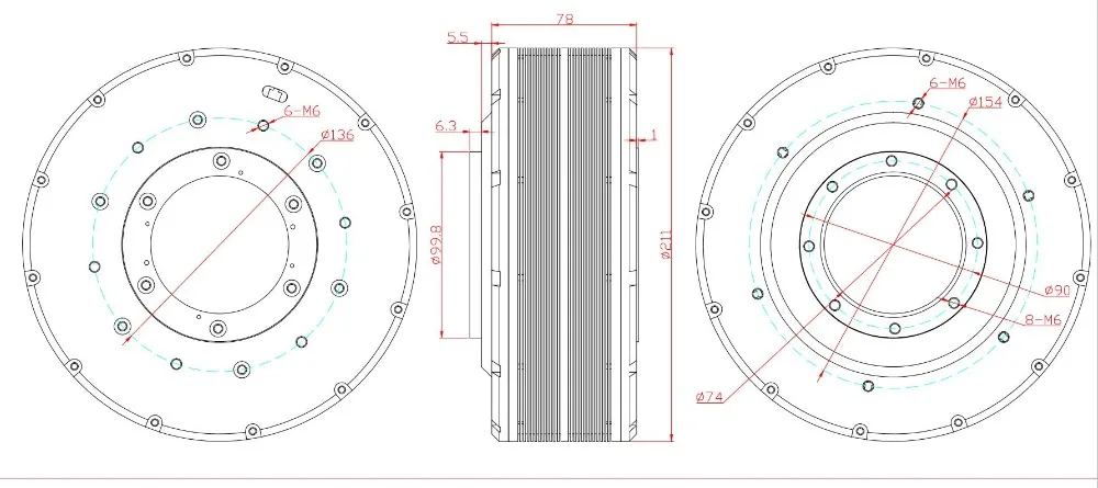 Пользовательский мотор Робот Мотор AS5048a encorder gimbal вес двигателя 20-50 кг для freefly movi alexmos basecam BGC PRO gimbal