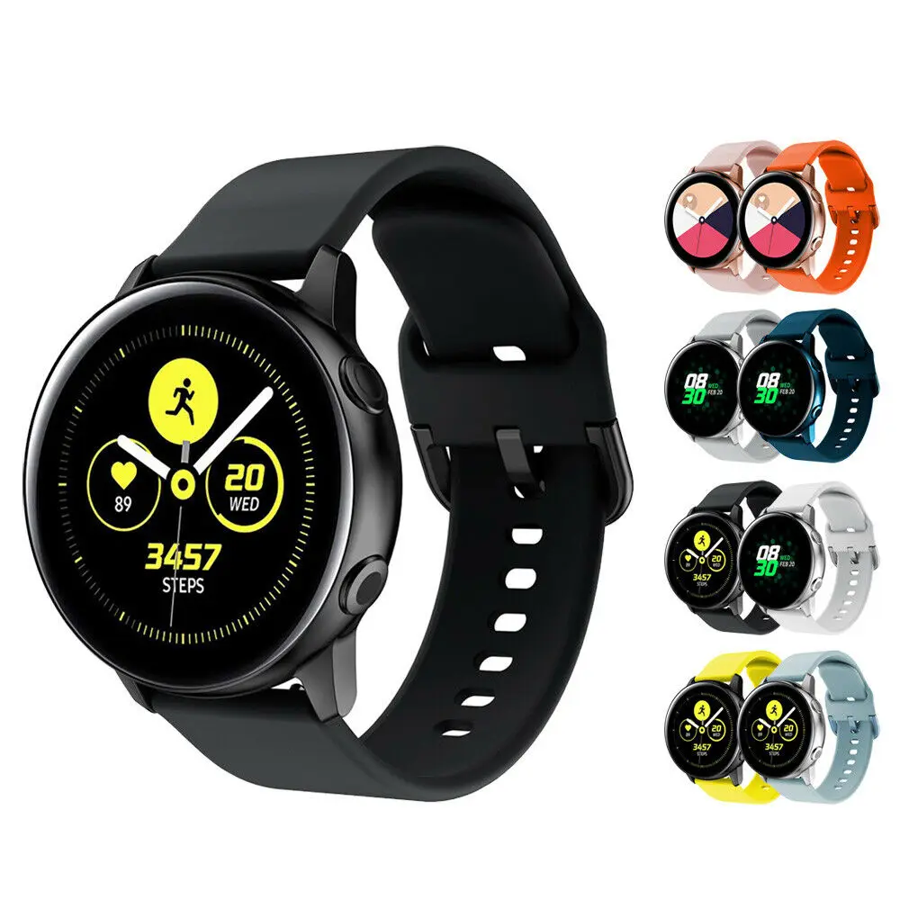 For Samsung Galaxy Watch Active Silicone Watch Band Bracelet Strap Wristband