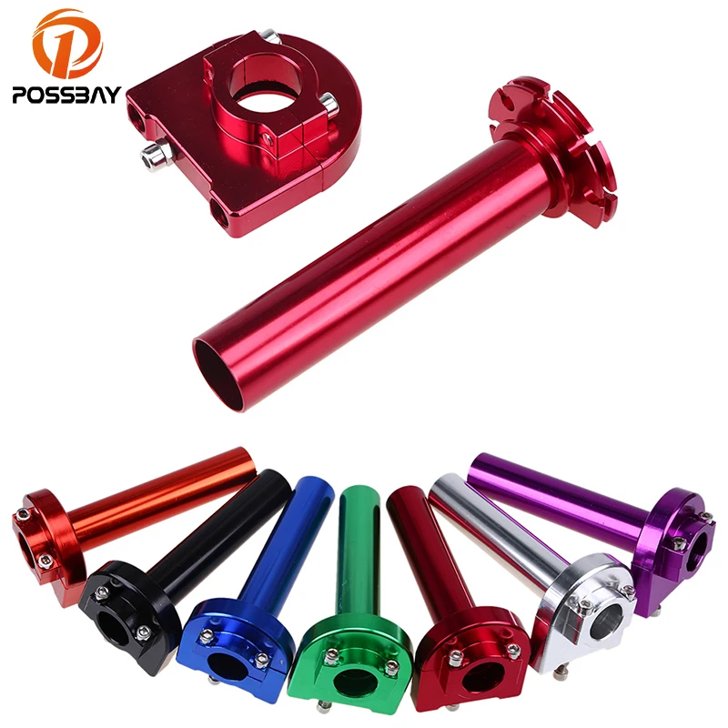 

POSSBAY Motorcycle 7/8" Universal Accelerator Throttle Handle Bar Grip Lever Control 22mm Scooter Throttle Twister Handle Lever