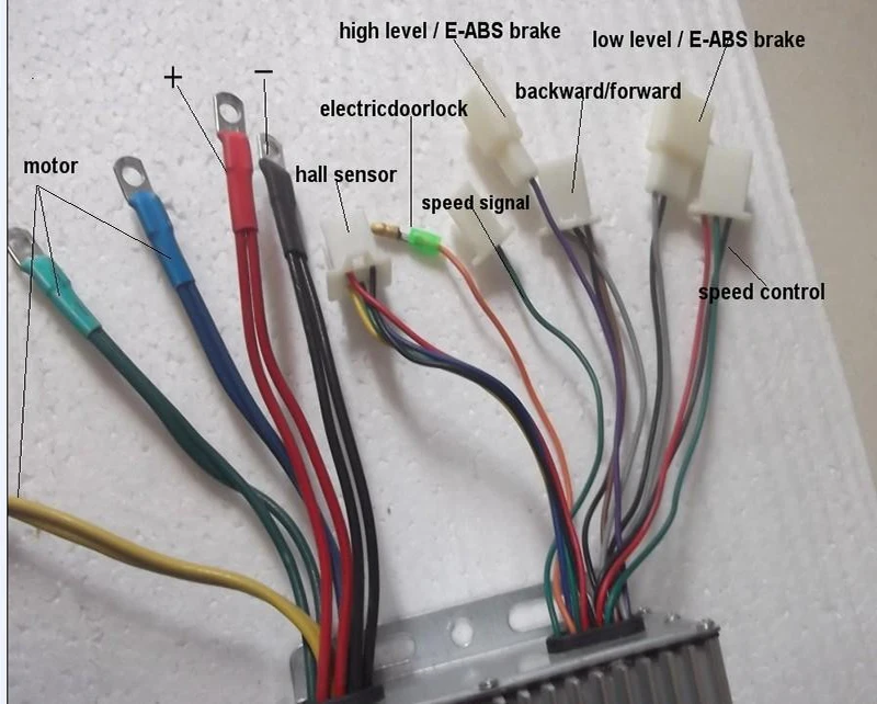 Top 2200W 60V DC 36 Mosfet BC636-22095 brushless motor controller E-bike electric bicycle speed control 2