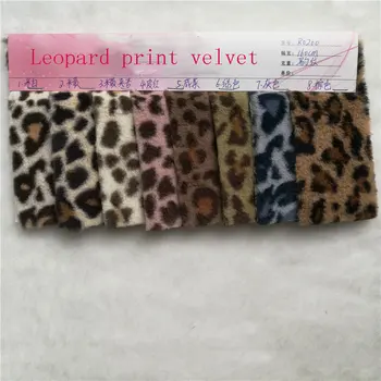 

Explosion models hot leopard print velvet 7mm imitation rabbit hair print leopard flower leopard fabric rabbit fur print leopard