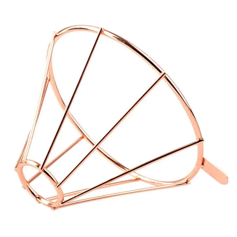 

Coffee Maker Parts Metal Reusable Brew Drip Coffee Filter Holder Coffee Filters Accessories Funnel Hopper Mesh Tea Filter Basket
