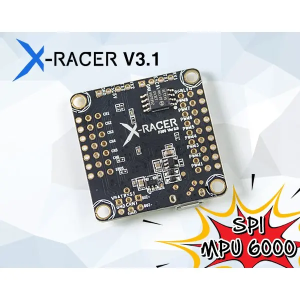 Контроллер полета X Racer F303 V3.1 был обновлён до мы отправим V3.1. Совместим с DSHOT|plug