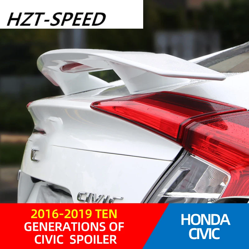 2016 2019 для HONDA десятое поколение CIVIC модифицированный задний спойлер без пробивки