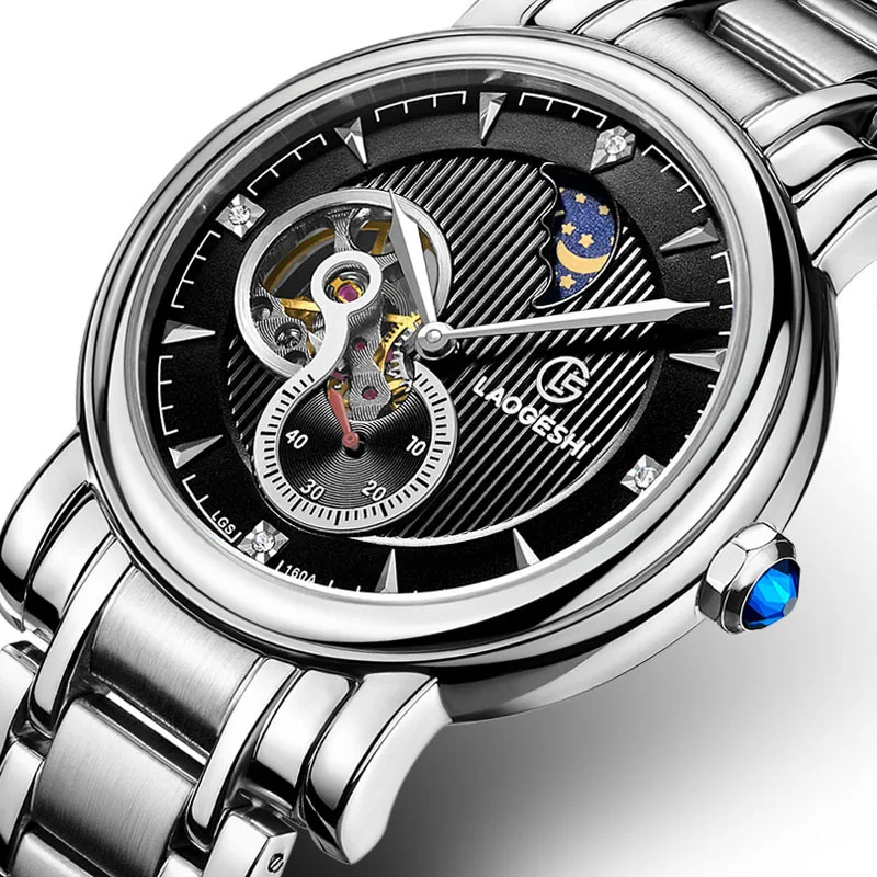 

reloj Brand Luxury Men Business Casual Mechanical Watches full stainless steel Watch Military Wristwatch tourbillon Relogio SALE