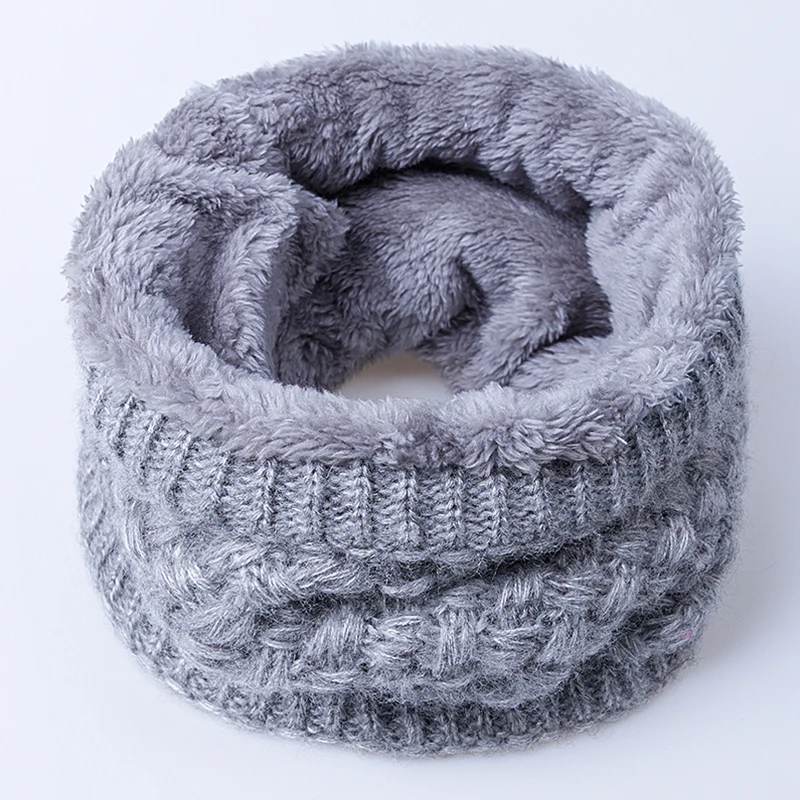 

2019 Fashion Winter Scarf For Women Men Children Baby Scarf Thickened Wool Collar Scarves Boys Girls Neck Scarf Cotton Unisex