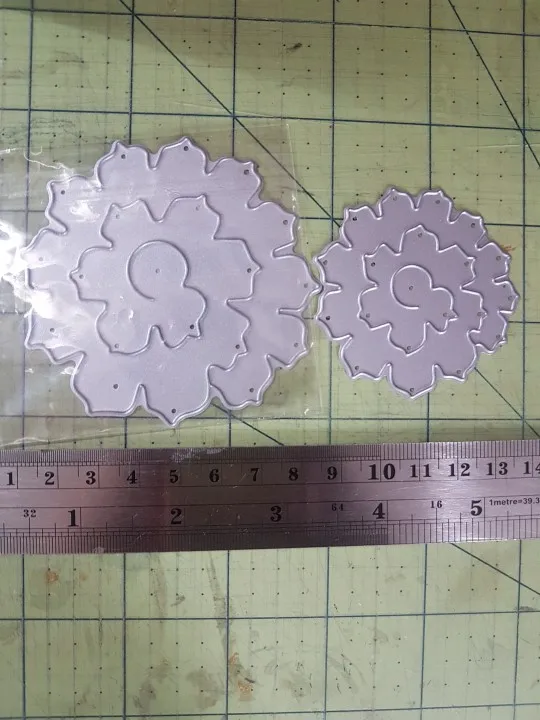  Twin Flowers Metal Cutting Die Scrapbooking Embossing Stencil Card Die For DIY Invitation Album Boo - 33014396086