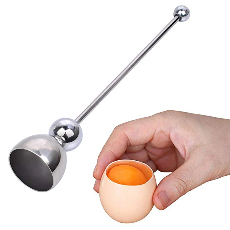 

New More size Egg Cracker Boiled Soft Hard Boiled Eggs Stainless Steel Cutter Shell Remover Kitchen Accessories Tool