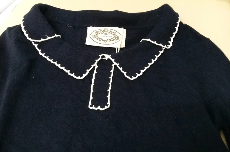 Fashion Spring autumn Women Turn-down collar Contrast colors soft thin Knitted Sweater Female Pullover Ladies Full-Sleeve TOPS