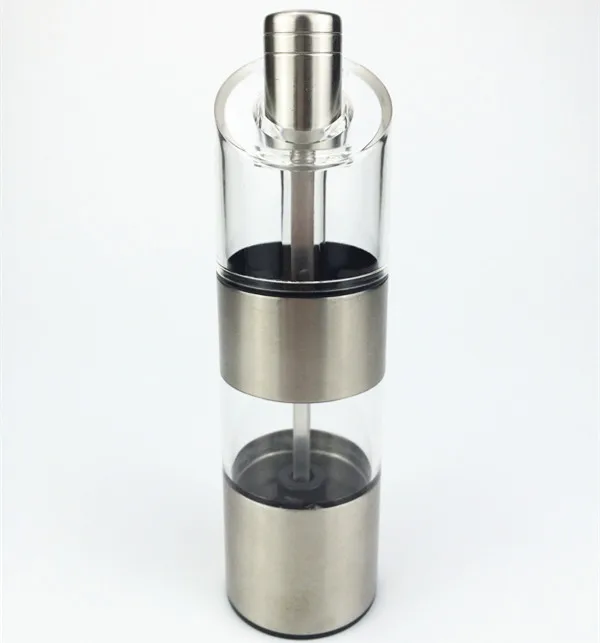 304 Stainless Steel Hand Operated Salt And Pepper Mill Pepper Shaker