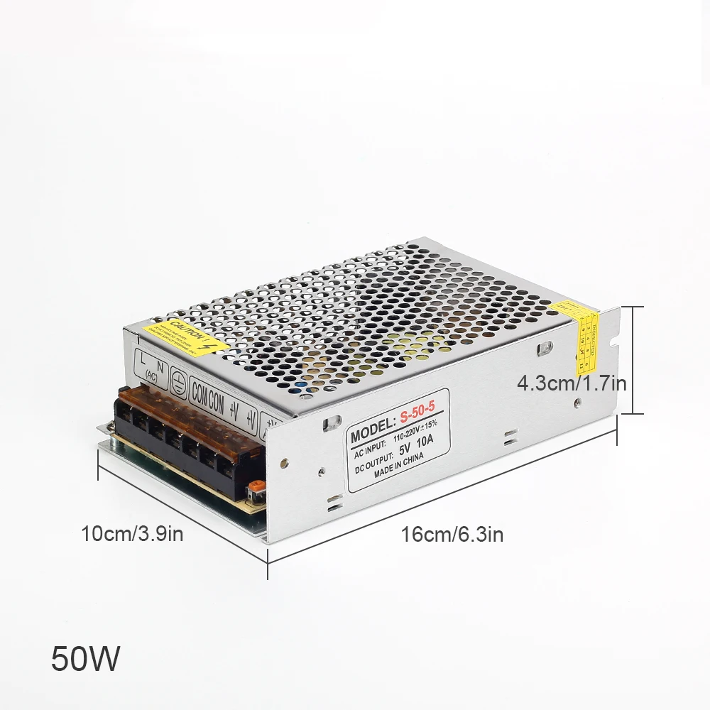 5V Power supply 2A 5A 10A 20A 40A 60A Lighting Transformer for DC5V LED strip WS2812 WS2812B AC110-220V input