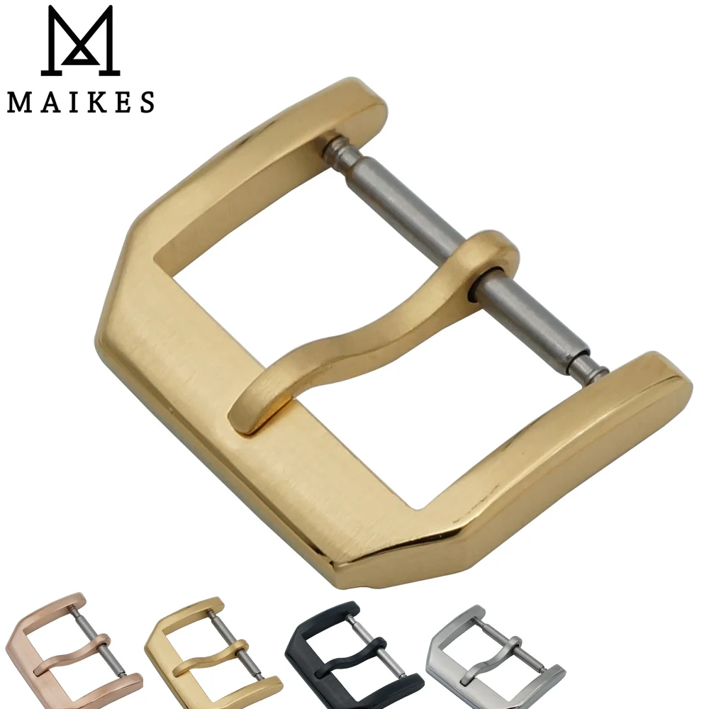MAIKES Высококачественная застежка для часов из нержавеющей стали 316L ремешок 18 мм 20