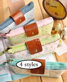 

1PCS/Lot NEW Korea style Garden Fresh Floral multi-function pencil bag pen case cosmetic bag