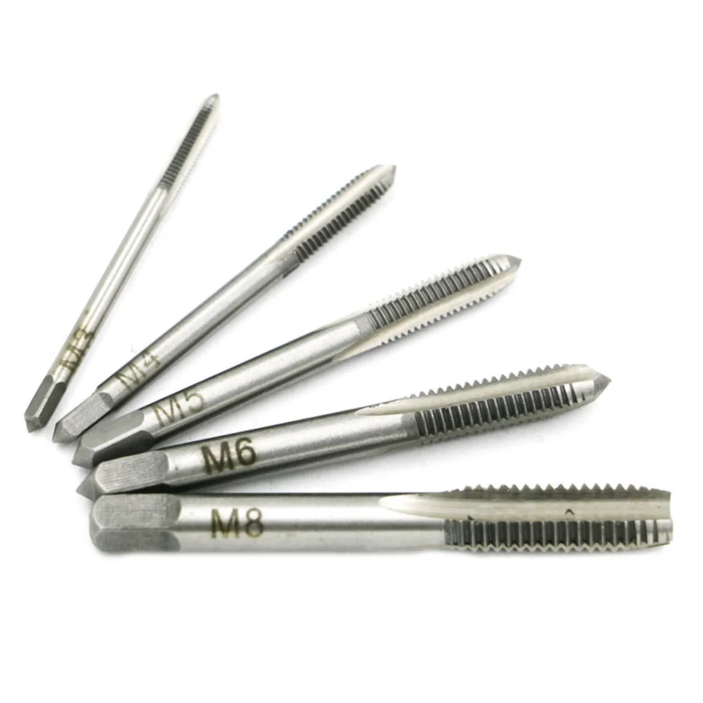 

5pcs/Set Machine Screw Metric Thread Plug Taps Set M3 M4 M5 M6 M8 High Quality