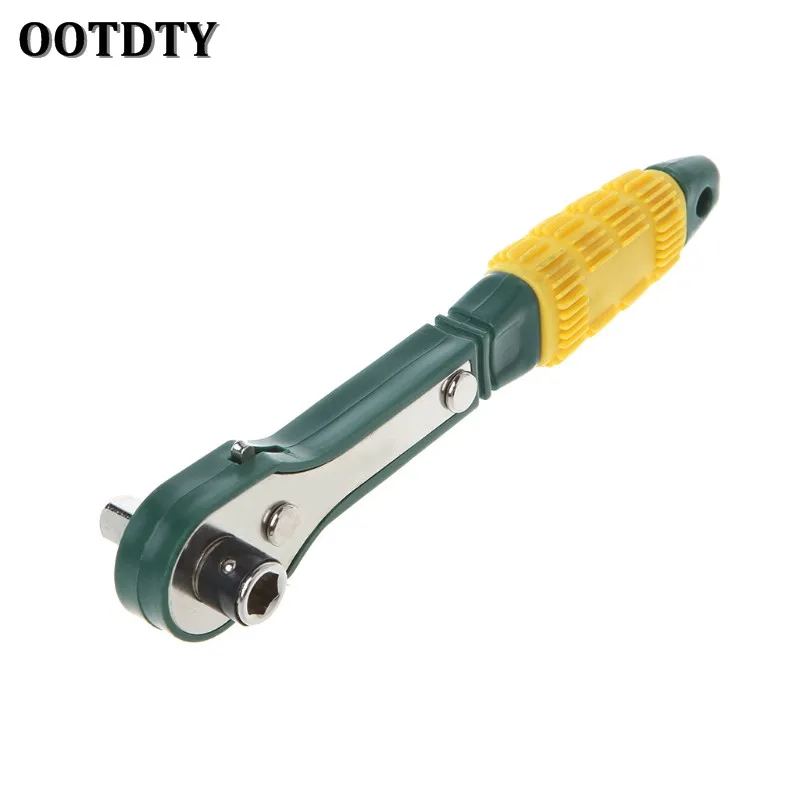 

OOTDTY Mini Rapid Ratchet Wrench 1/4 Screwdriver Quick Socket Spanner Repairing Tools