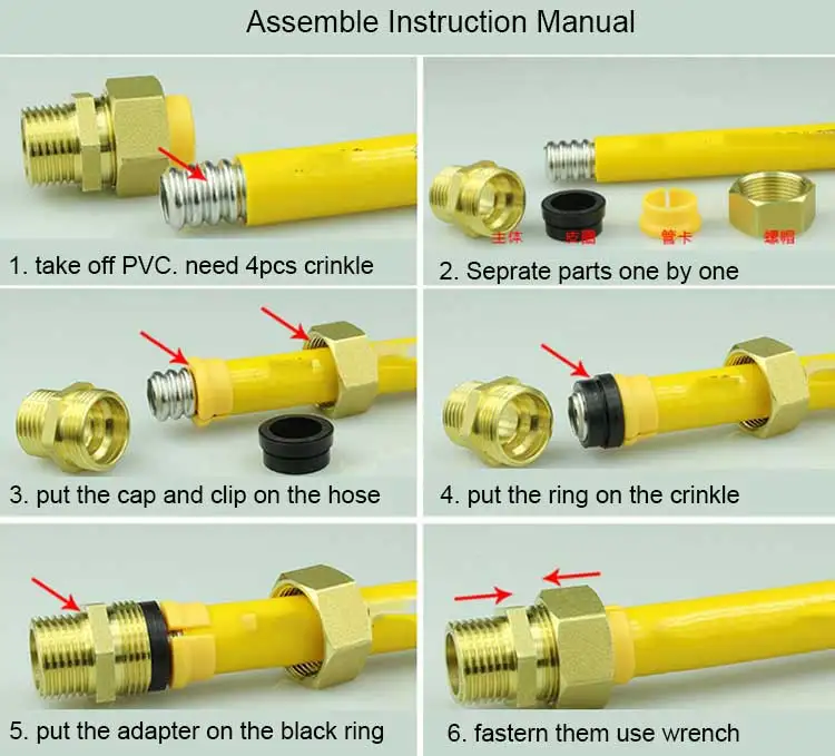 Латунный переходник G1/2 \"для быстрого соединения газового шланга ...