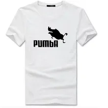 2017 funny tee cute t shirts homme Pumba men women cotton cool tshirt lovely kawaii summer jersey costume t-shirt