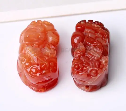 RED AGATE Натуральный Pixiu отважных солдат агатовый камень бусины браслеты и браслеты модные ювелирные изделия Lucky Energy браслет для мужчин подарок изготовление - Цвет камня: RED AGATE
